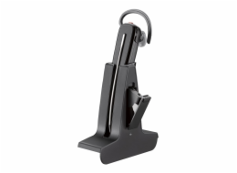 Poly Savi 8245 - Savi 8200 series - náhlavní souprava - špuntová sluchátka - upravitelná - DECT / Bluetooth - bezdrátový - adaptér USB-A přes DECT - černá - certifikováno pro Zoom