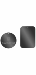 Swissten set kovový lepící štítek a podložka k magnetickým držákům do auta (retail pack)