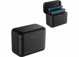 TELESIN 2-slot charger + card storage for Insta360 X4