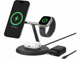 BELKIN BOOST CHARGE PRO MAGSAFE 3IN1 QI2 15W BLACK