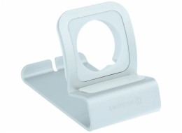 Swissten hliníkový stojánek pro apple watch stříbrný