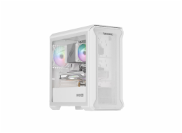 Počítačová skříň Genesis IRID 503 ARGB LITE/Mini Tower/Transpar./Bílá