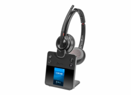 Poly Savi 8420 Office - Savi 8400 series - náhlavní souprava - náhlavní - DECT / Bluetooth - bezdrátový - odstranění šumu - černá