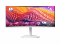 MSI LCD Modern MD342CQPW, 34" 3440x1440, VA, 120Hz, 4ms, VESA 75x75mm, 98W, White