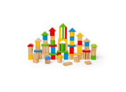 Bigjigs Toys První dřevěné kostky a vkládačka v bubínku