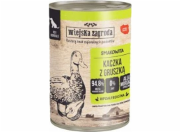 WIEJSKA ZAGRODA Duck with pear - vlhké krmivo pro psy - 400g