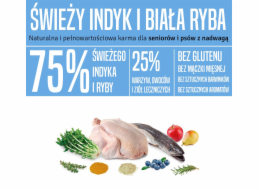 ARQUIVET Fresh Senior & Light Krůtí a Ryba - poloměkké krmivo pro psy - 10 kg