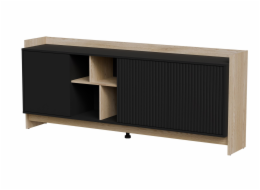 Cama Komoda PORTO 3D 190x38x77 dub/černá
