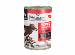 WIEJSKA ZAGRODA Monoprotein Beef - vlhké krmivo pro psy - 400g
