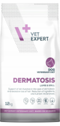 VETEXPERT Veterinary Diet Dermatosis Dog Lamb & Krill - suché krmivo pro psy - 12 kg
