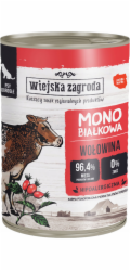 WIEJSKA ZAGRODA Monoprotein Beef - vlhké krmivo pro psy - 400g