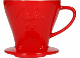 Porcelánový překapávač kávy Melitta Melitta 102 - Červený