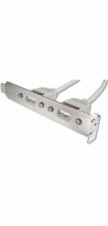 Digitus&nbsp;záslepka&nbsp;slotu&nbsp;s&nbsp;2&nbsp;USB&nbsp;porty&nbsp;+&nbsp;kabel&nbsp;2x5pin&nbsp;0,25m