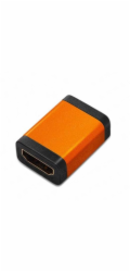 PremiumCord adaptér HDMI A - HDMI A (F/F), oranžová