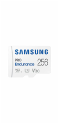 SAMSUNG PRO Endurance MicroSDXC 256GB + SD Adaptér / CL 10 UHS-I U3 / V30