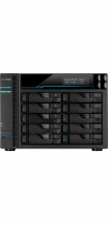 Asustor Lockerstor 10 AS6510T NAS Tower Intel Atom® C3538 8 GB DDR4 0 TB ADM Black