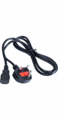 Akyga Napájecí kabel PC C13 / UK BS 1363 1.5m