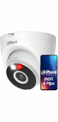 DAHUA IP kamera T4A-PV/ Turret/ Wi-Fi/ 4Mpix/ objektiv 2,8mm/ H.265/ krytí IP67/ IR až 30m/ ONVIF/ CZ app