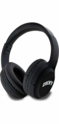 DKNY PU Leather Arch Logo Bezdrátová Sluchátka Black