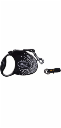 Flexi Vodítko Glam Splash S pásek 3m Crystal