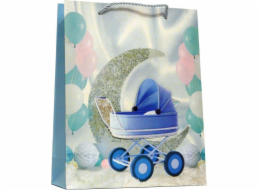 JU-PITER Baby Boy / Baby Girl dárková taška 9871C 18x23x10cm p12, cena za 1 ks.