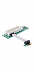 Delock Riser card PCI Express x1 > 2x PCI 32Bit 5 V with flexible cable 9 cm left insertion - Riser karta