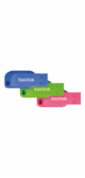 SanDisk Flash Disk 16GB Cruzer Blade (3-pack, 3x 16GB) USB 2.0, modrá, zelená, růžová SDCZ50C-016G-B46T