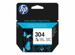 HP 304 - Barva (azurová, purpurová, žlutá) - originální - blistr - inkoustová cartridge - pro AMP 130; Deskjet 26XX, 37XX; ENVY 50XX