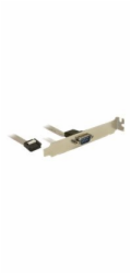 Delock Slot Bracket > 1 x Serial - Sériový panel - 9 pinová IDC (F) do DB-9 (M) - 40 cm
