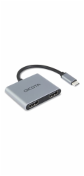 DICOTA Přenosná dokovací stanice 4 v 1 s USB-C, 4K, 2x HDMI, 100 W, PD