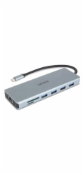DICOTA Dokovací stanice 13 v 1 s USB-C, 4K HDMI/DP, PD 100 W