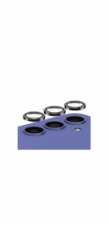 PanzerGlass  Hoops Camera Sam A35 5G A356 černá/černá 1226 ochranná obručová čočka fotoaparátu optické kroužky