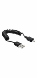 Delock - Kabel USB - USB (M) do Micro USB typ B (M) - 60 cm - svinutý - černá