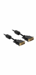 Delock - Kabel DVI - DVI-D (M) do DVI-D (M) - 3 m - křídlové šrouby - černá