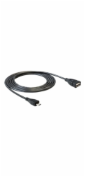 Delock - Kabel USB - Micro USB typ B (M) do USB (F) - USB 2.0 OTG - 50 cm
