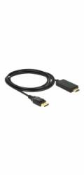 Delock - Kabel adaptéru - DisplayPort s piny (male) do HDMI s piny (male) - 2 m - trojnásobně stíněná kroucená dvoulinka - černá - pasivní