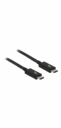 Delock - Kabel Thunderbolt - USB-C (M) do USB-C (M) - USB 3.1 Gen 2 / Thunderbolt 3 / DisplayPort 1.2a - 20 V - 5 A - 1 m - podporuje 4K - černá