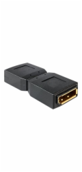 Delock Adapter Displayport female > Displayport female Gender Changer - DisplayPort gender changer - DisplayPort (F) do DisplayPort (F) - černá