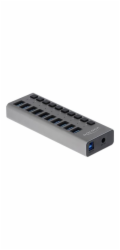 Delock USB HUB DELOCK Externí SuperSpeed USB Hub s 10 porty + Schalter