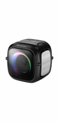 C-TECH reproduktor Impressio Qubis mini, bluetooth, čtečka, USB, AUX, RGB podsvícení, FM,USB-C