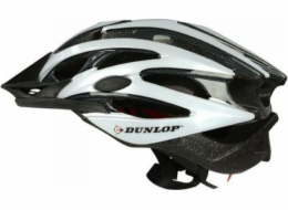 Nastavitelná cyklistická přilba Dunlop bílá LED velikost M