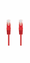 C-TECH kabel patchcord Cat5e, UTP, červený, 0,25m