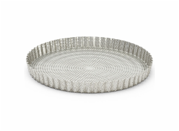 Forma de Buyer, 3214.28, dortová, nerezová, kruhová, perforovaná, průměr 28 cm, výška 2,5 cm, odnímatelné dno