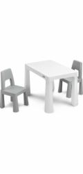 Dětský set stoleček se 2 křesílky Toyz MONTI grey