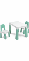 Dětský set stoleček se 2 křesílky Toyz MONTI mint