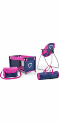 Dětská sada pro panenky Elsa Prestige Milly Mally navy