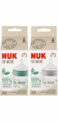 Kojenecká láhev na učení NUK for Nature s kontrolou teploty S zelená