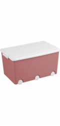 Víceúčelový box na hračky na kolečkách Tega růžový