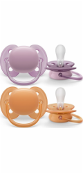 Šidítko Avent Ultrasoft Premium 6-18 m 2ks holčička