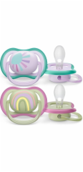 Šidítko Avent Ultra air 2ks 0- 6 m holčička Vel.0-6 m